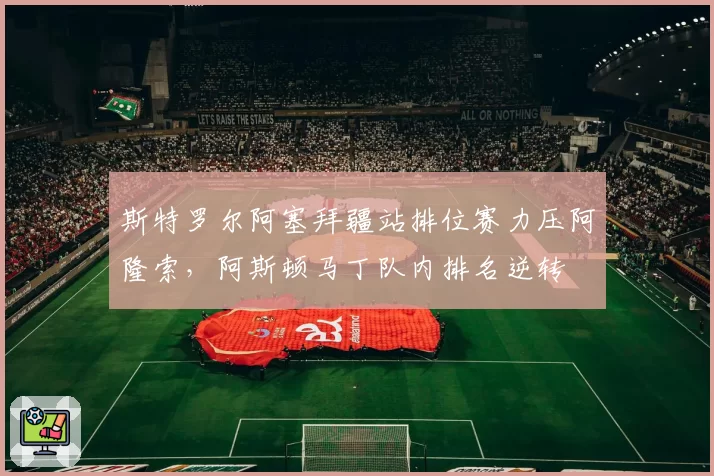 斯特罗尔阿塞拜疆站排位赛力压阿隆索,阿斯顿马丁队内排名逆转